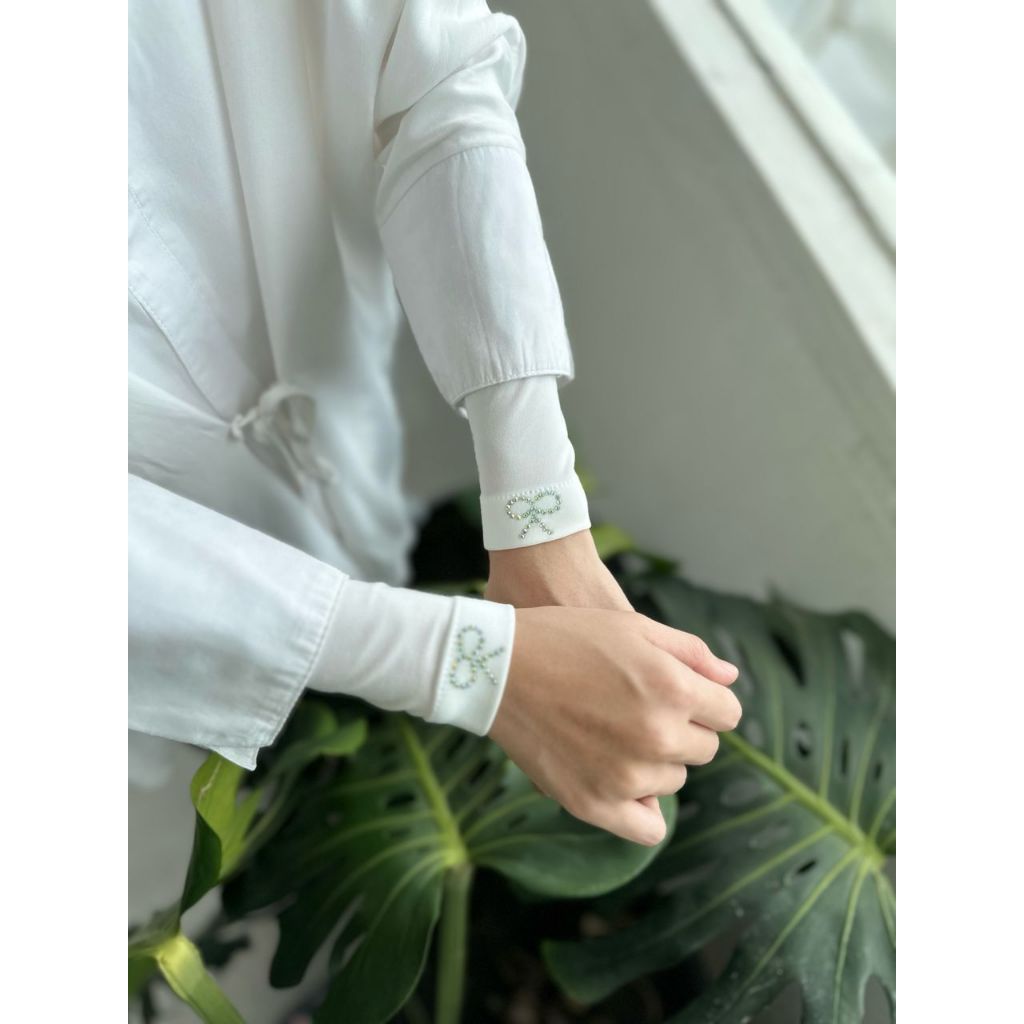 Handsocks Ballerina Cantik Berbatu Simple Ribbon Comel Sejuk Tak Melorot Lycra Muslimah Murah Nurbella