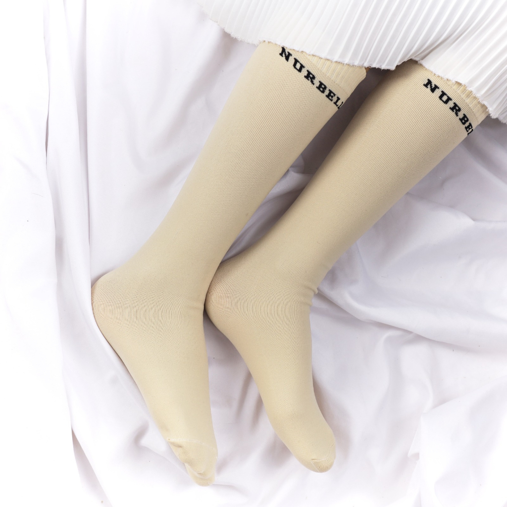 Stokin Bella Socks Pendek Muslimah Women Stoking Stocking Tebal Nurbella Sock Kalis Air Dewasa Viral (Pendek)