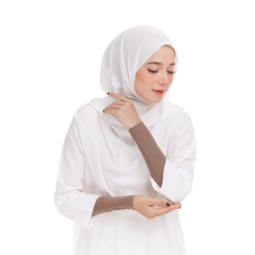 Handsock Deeja Muslimah Pendek Plussize Handsocks Nurbella Lycra Plain Cantik Tangan Kecil Saiz S