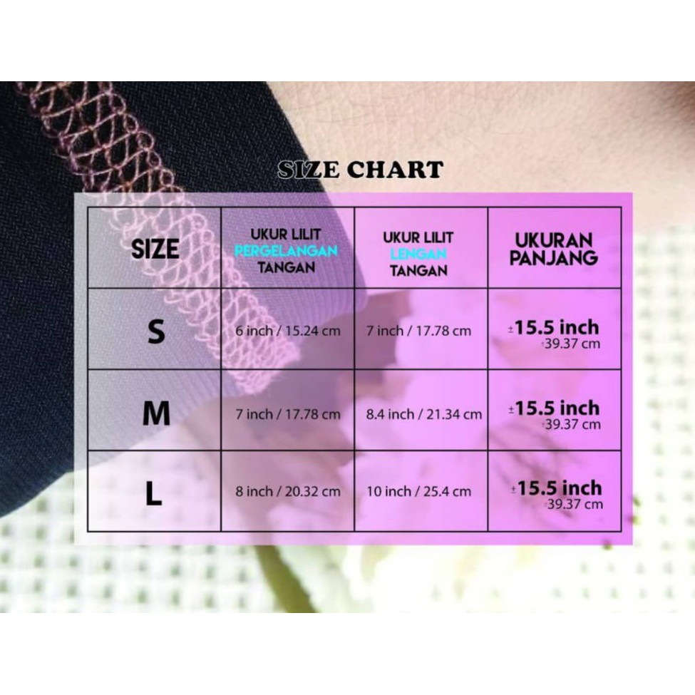 Handsock Nurbella Sejuk Saiz S, M, L Nikah Ropol Neelofa Muslimah Stokin Tangan Women Lycra Bella