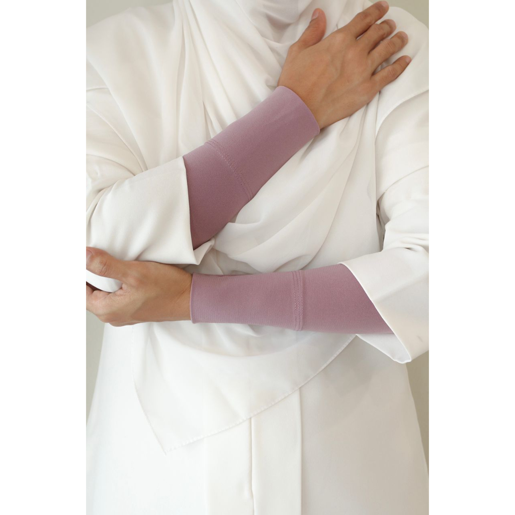 Handsock Deeja Muslimah Pendek Plussize Handsocks Nurbella Lycra Plain Cantik Tangan Kecil Saiz S