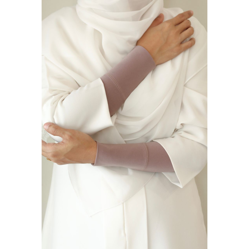 Handsock Deeja Muslimah Pendek Plussize Handsocks Nurbella Lycra Plain Cantik Tangan Kecil Saiz S