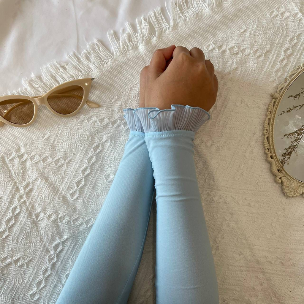 Handsock Mairaa Muslimah Handsocks Nurbella Material Lycra Sejuk Ropol Cantik Saiz S, M, L Nurbella