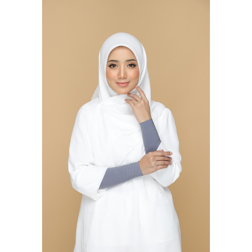 Handsock Deeja Muslimah Pendek Plussize Handsocks Nurbella Lycra Plain Cantik Tangan Kecil Saiz S