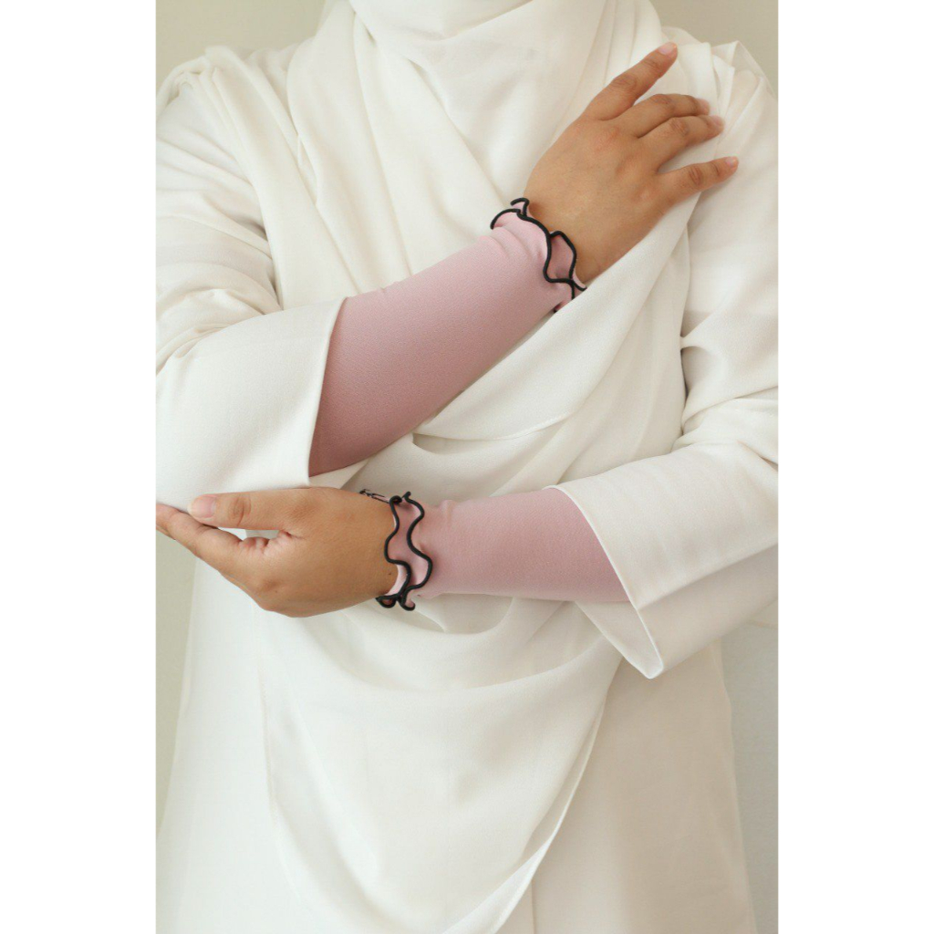 Handsock Nurbella Sejuk Saiz S, M, L Nikah Ropol Neelofa Muslimah Stokin Tangan Women Lycra Bella