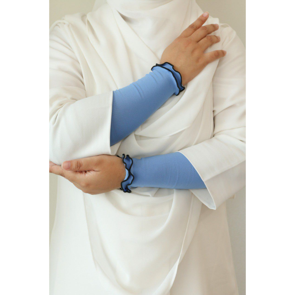 Handsock Nurbella Sejuk Saiz S, M, L Nikah Ropol Neelofa Muslimah Stokin Tangan Women Lycra Bella