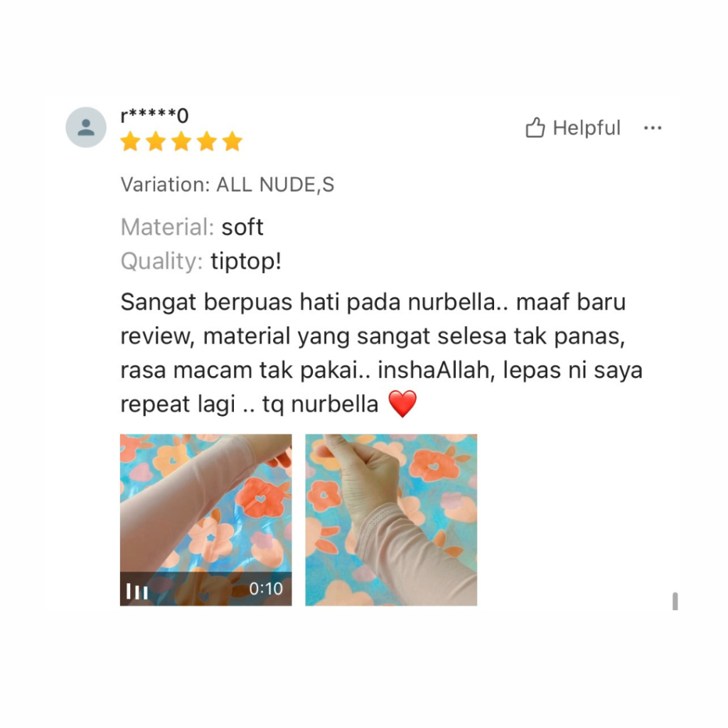 Handsock Warda Nurbella Muslimah Sarung Tangan Hand Sock XS,S,M,& L Handsocks Women Material Lycra