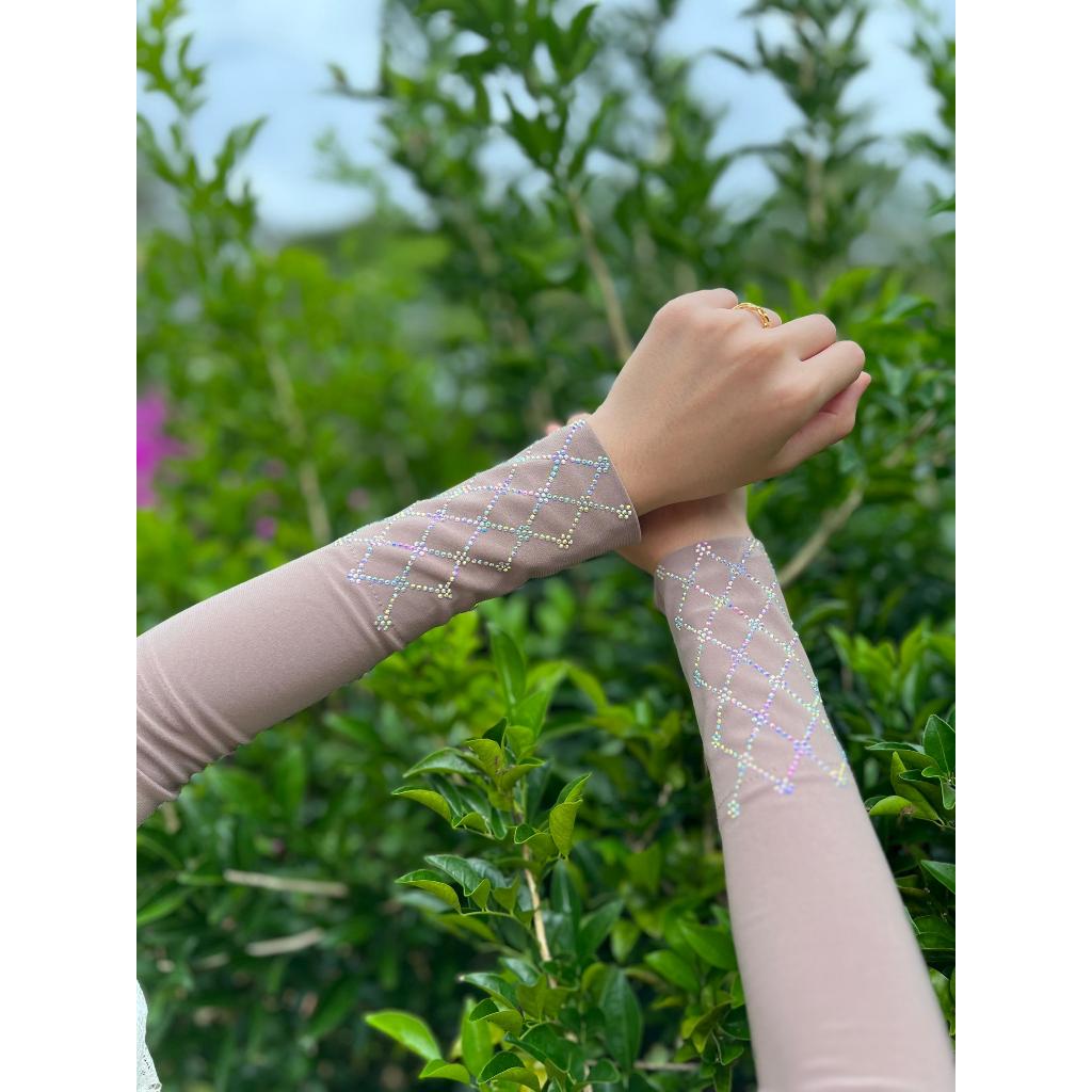 Handsocks Airis Lembut Berbatu Cantik Panjang Sejuk Lycra Premium Nurbella Plus Size Tak Jarang Women Nurbella