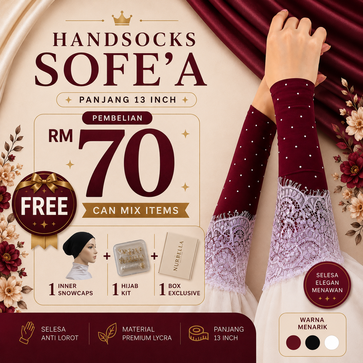 Handsocks Sofe’a (edisi raya 2026)
