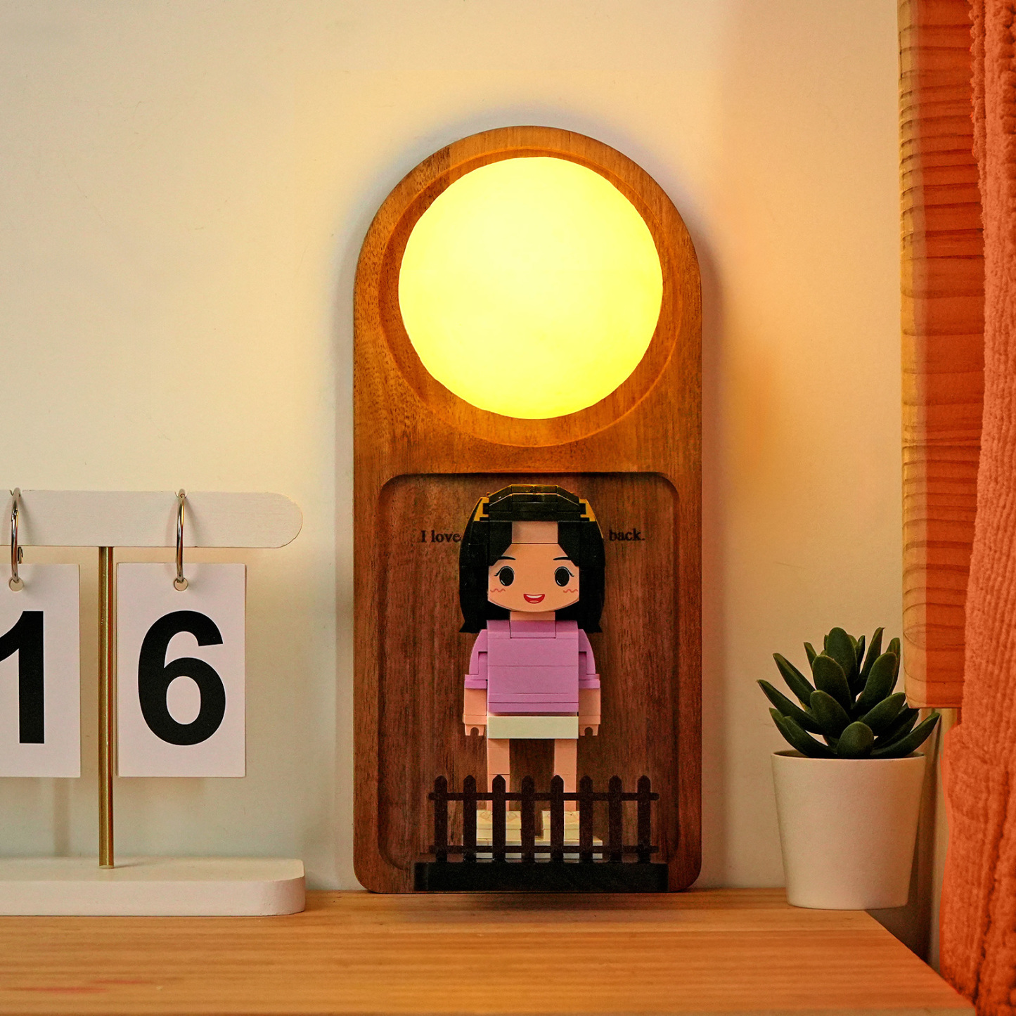 Gepersonaliseerde Nachtlamp Met Foto En Naam, Het Beste Cadeau Voor Het Hele Gezin - minebricknl