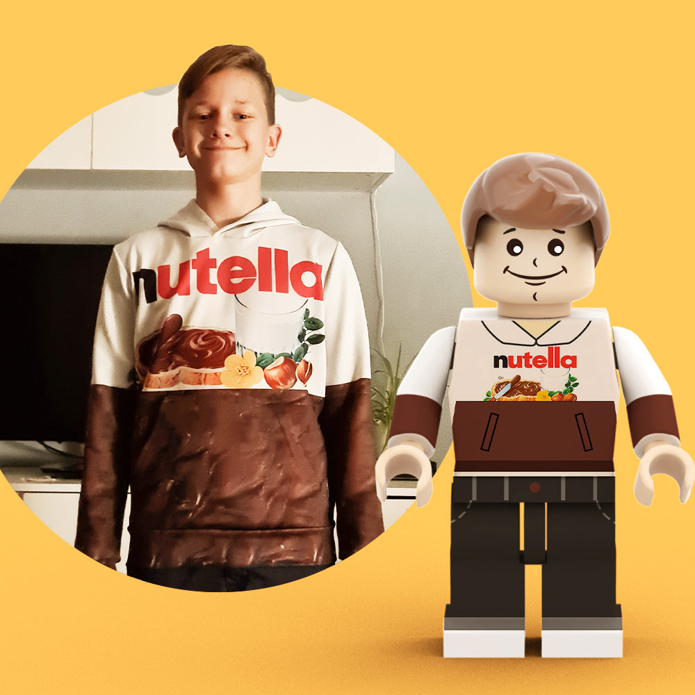 Aangepaste minifiguren van het hele lichaam,gepersonaliseerde minifiguren met foto,verander uw foto in minifiguurcadeaus voor hem
