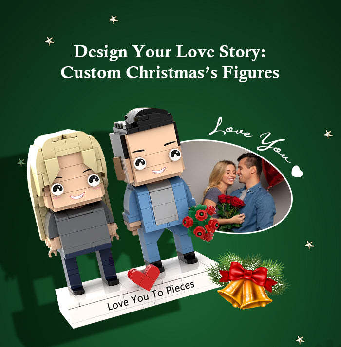 Volledig Op Maat Gemaakte Baksteenfiguren Universeel In Elkaar Grijpend Plastic Speelgoed Dikke Gegraveerde Basis Kerstcadeau Voor Koppels - minebricknl