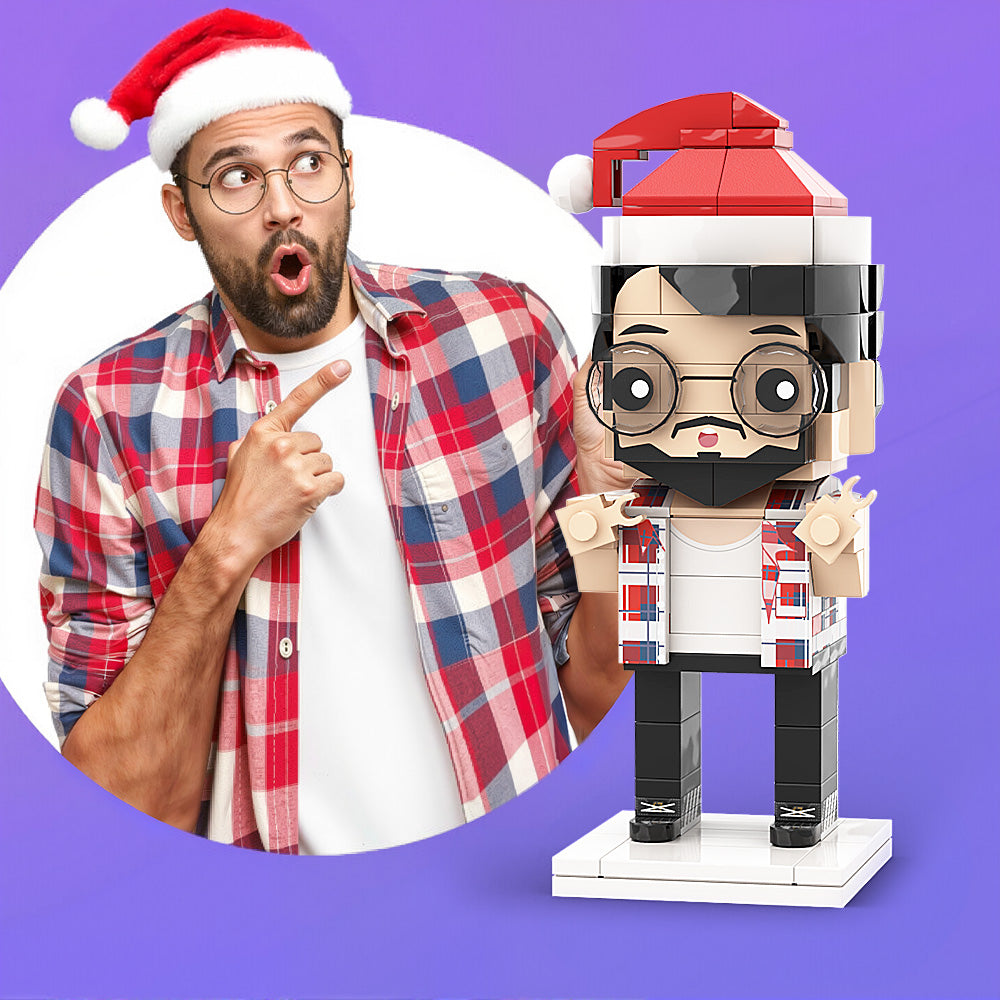 Kerstcadeau Volledig Lichaam Aanpasbaar 1 Persoon Aangepaste Baksteenfiguren Kleine Deeltjesblokspeelgoed Brick Me Universeel In Elkaar Grijpend Plastic Speelgoed Grappige Jongen Kerstcadeaus Voor Vriendje - minebricknl