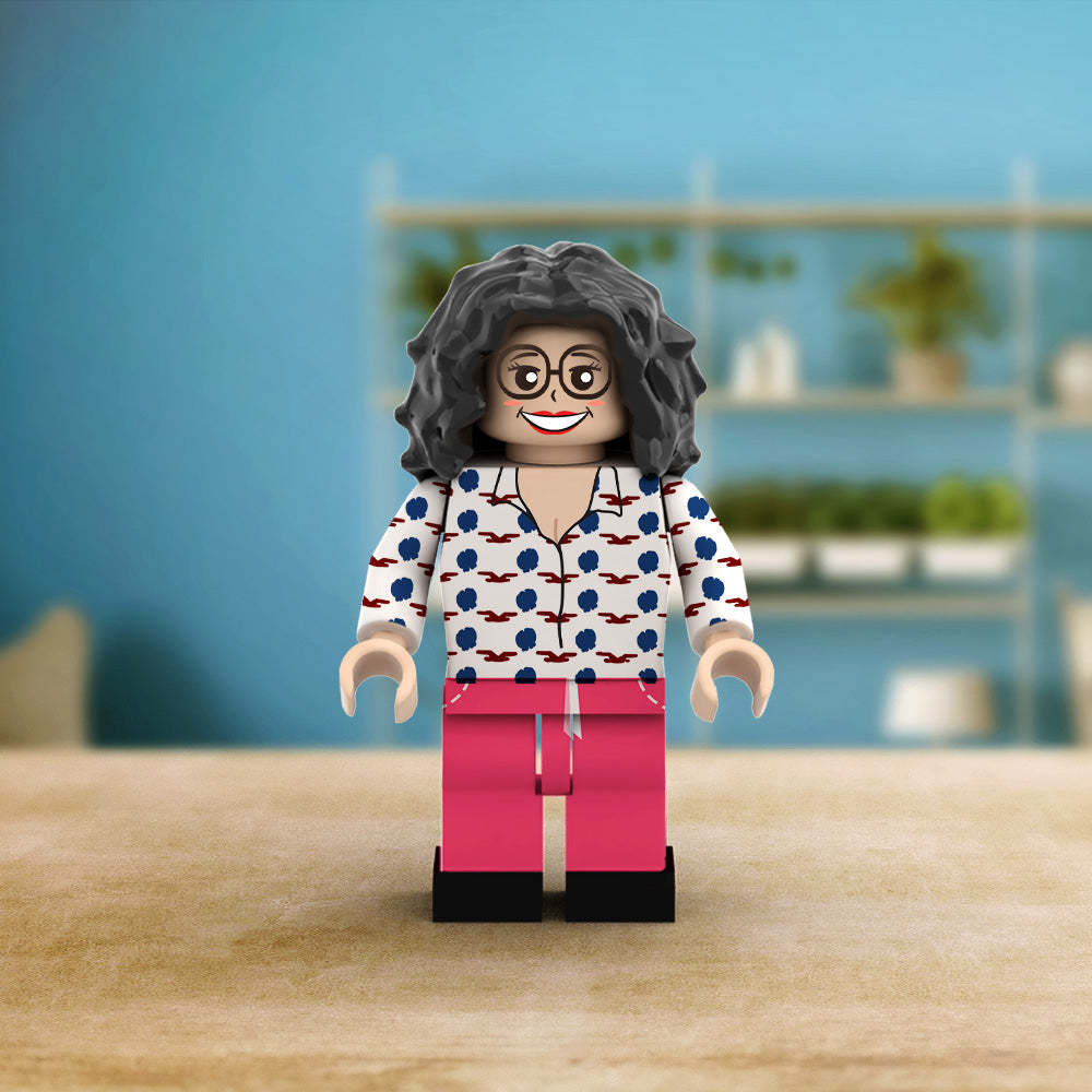 Aangepaste minifiguren van het hele lichaam,gepersonaliseerde minifiguren met foto,verander uw foto in minifiguurcadeaus voor hem