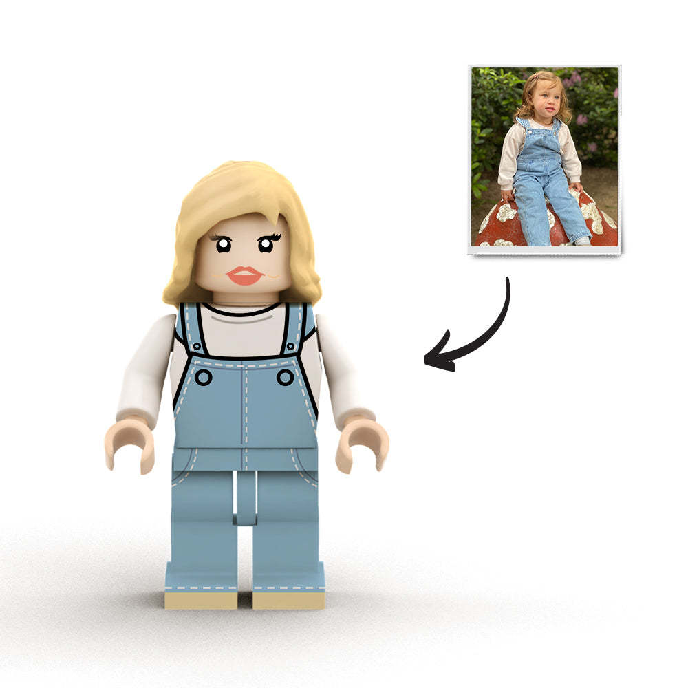 Aangepaste minifiguren van het hele lichaam,gepersonaliseerde minifiguren met foto,verander uw foto in minifiguurcadeaus voor hem