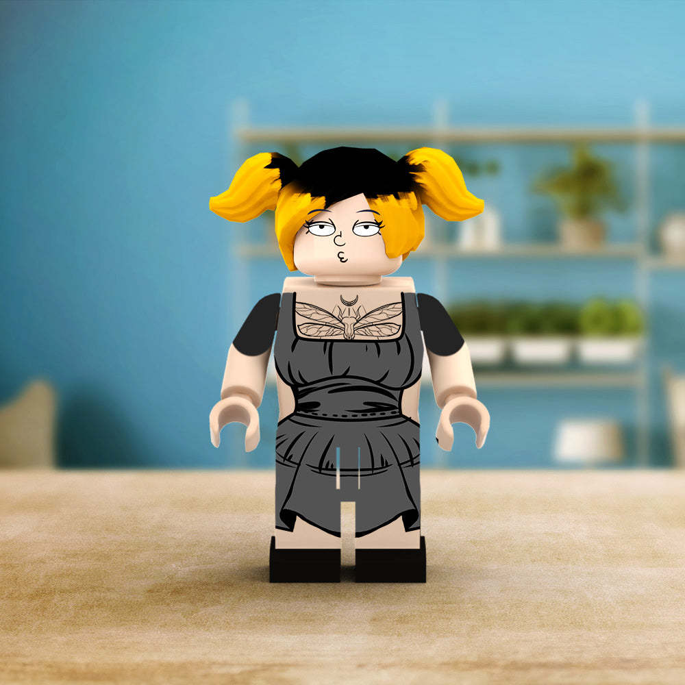 Aangepaste minifiguren van het hele lichaam,gepersonaliseerde minifiguren met foto,verander uw foto in minifiguurcadeaus voor hem