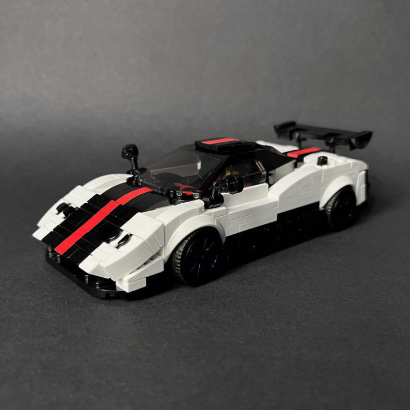 Modelauto Bouwpakket Raceauto Bouwstenen Cadeau - minebricknl