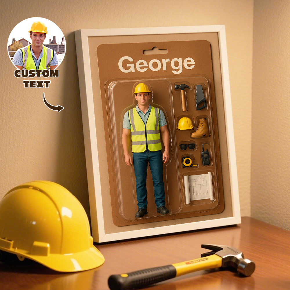 Gepersonaliseerde Actiefiguurportretten | Gepersonaliseerde Speelgoedkistkunst | Gepersonaliseerde Fotolijstdecoraties - minebricknl