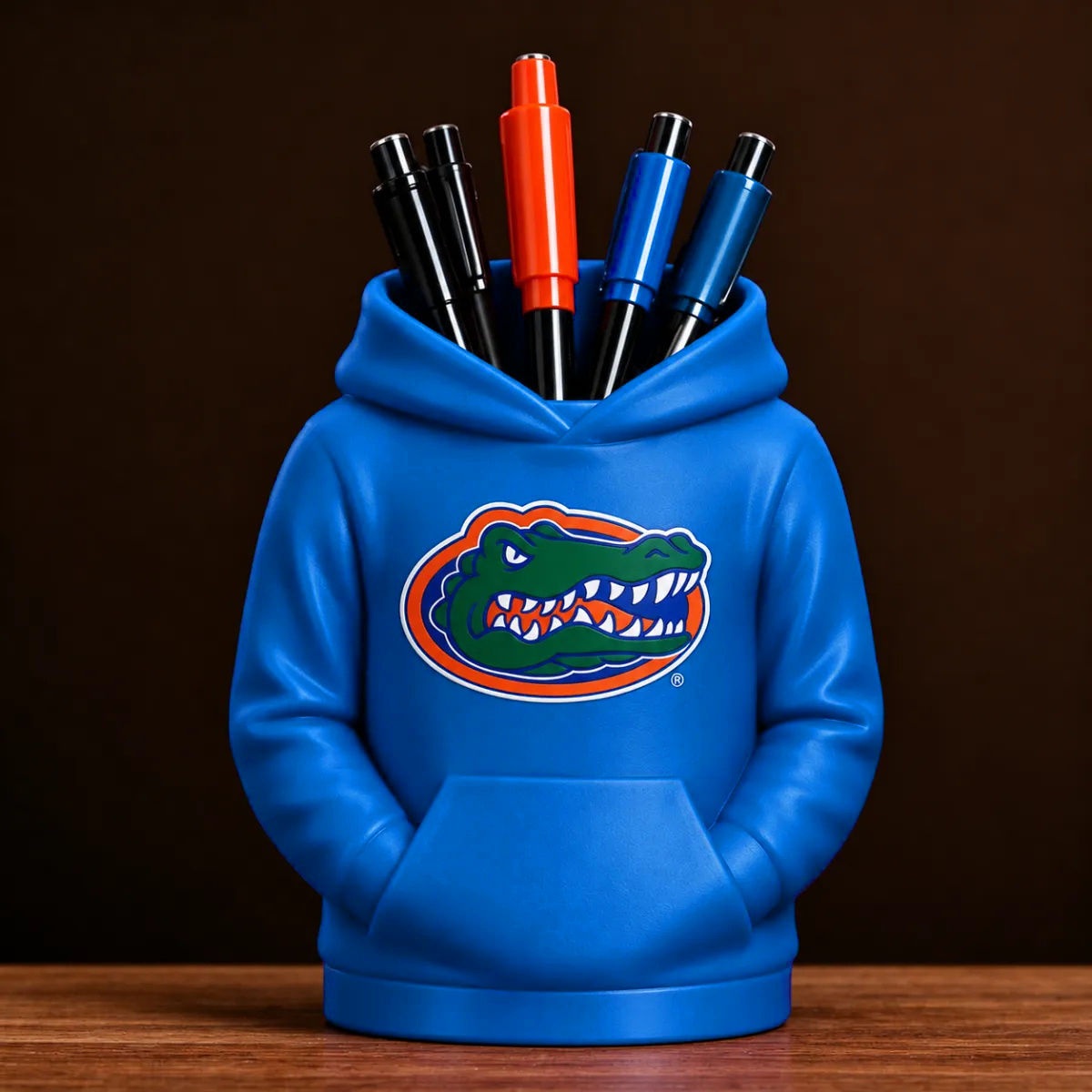 College Hoodie Desk Organizer, Penpotlood En Gebruiksvoorwerphouder, 3D Geprint College Football Kantoor En Keuken Decor, Fan Gift - minebricknl