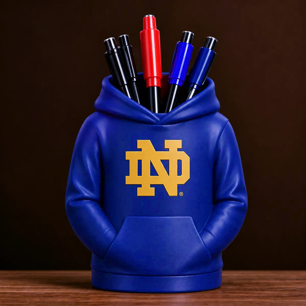 College Hoodie Desk Organizer, Penpotlood En Gebruiksvoorwerphouder, 3D Geprint College Football Kantoor En Keuken Decor, Fan Gift - minebricknl