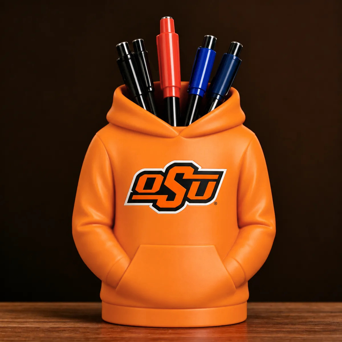College Hoodie Desk Organizer, Penpotlood En Gebruiksvoorwerphouder, 3D Geprint College Football Kantoor En Keuken Decor, Fan Gift - minebricknl