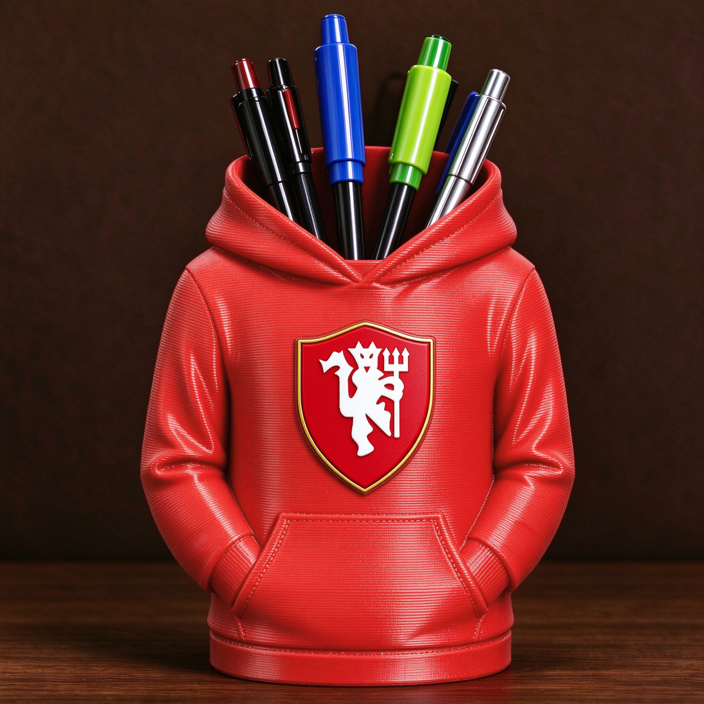 UK Football Hoodie Pen Holder 3D Geprint Bureau Organizer Voetbalfan Cadeau - minebricknl