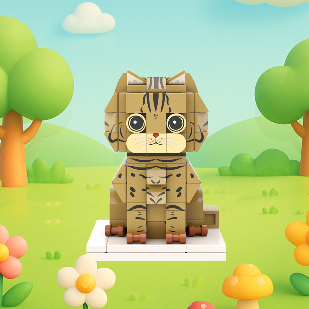 Persaonalized Cat Dog Full Body Brick Figures Huisdier Familie Cadeau - minebricknl