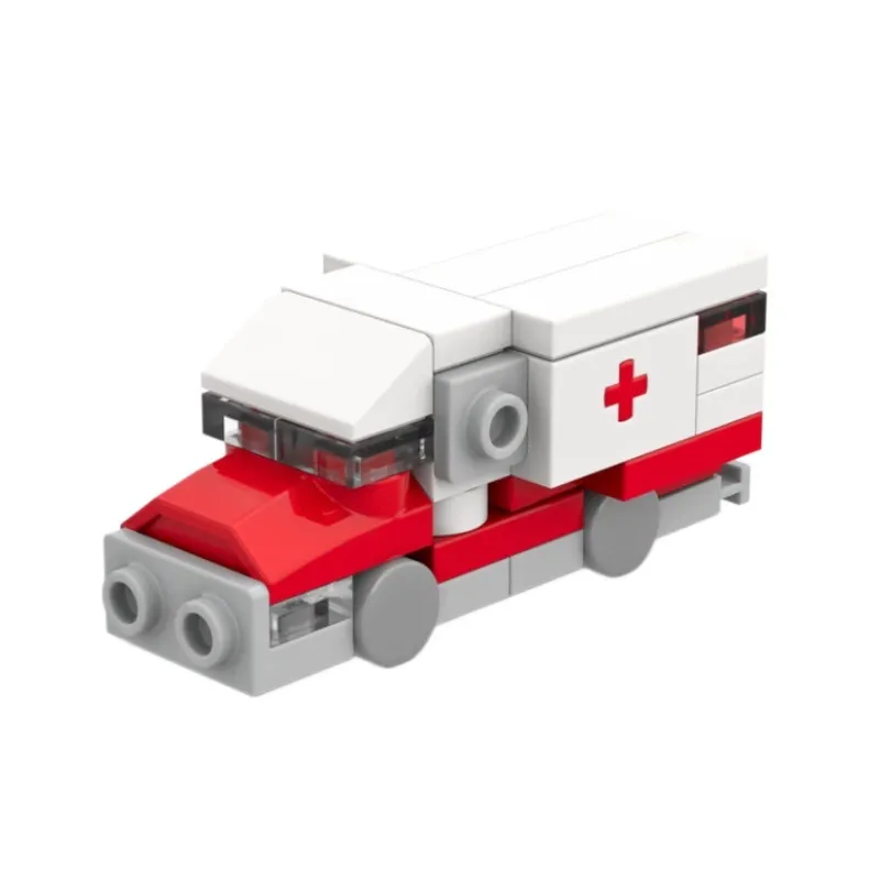 Kleine Autobouwstenen Bussen Vrachtwagens, Grondverzetmachines Raceauto's Transportvoertuigen Het Assembleren Van Kleine Deeltjes - minebricknl