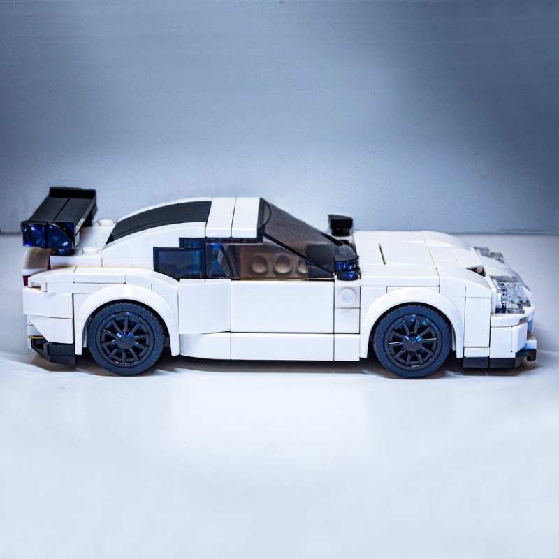 Modelauto Bouwpakket Raceauto Bouwstenen Cadeau - minebricknl