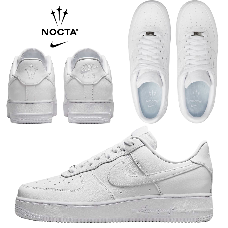 ドレイク ノクタ × ナイキ エアフォース1 ロー サーティファイド ラバー ボーイ "ホワイト"
