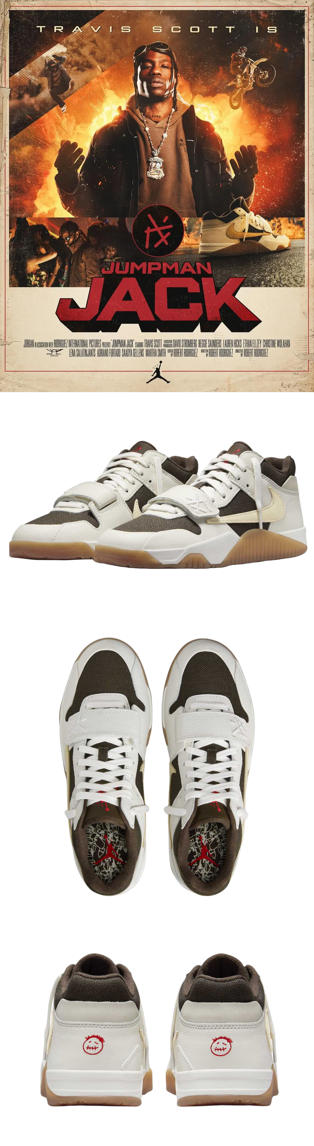 Travis Scott × Nike Jordan Jumpman Jack "Sail/Multi Color"