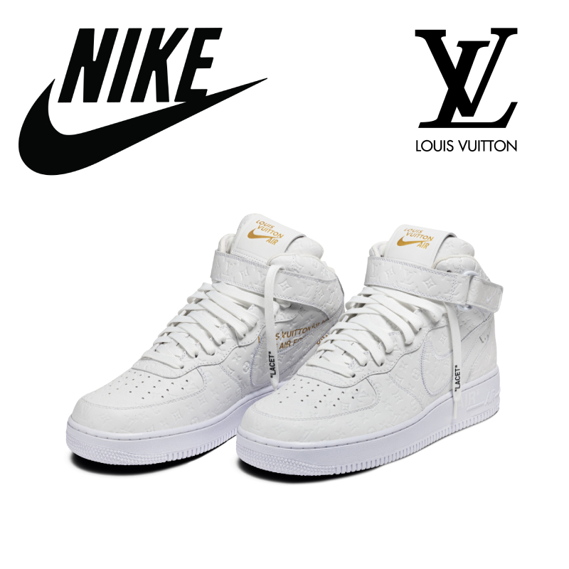 LOUIS VUITTON AND NIKE "AIR FORCE 1" MID BY VIRGIL ABLOH