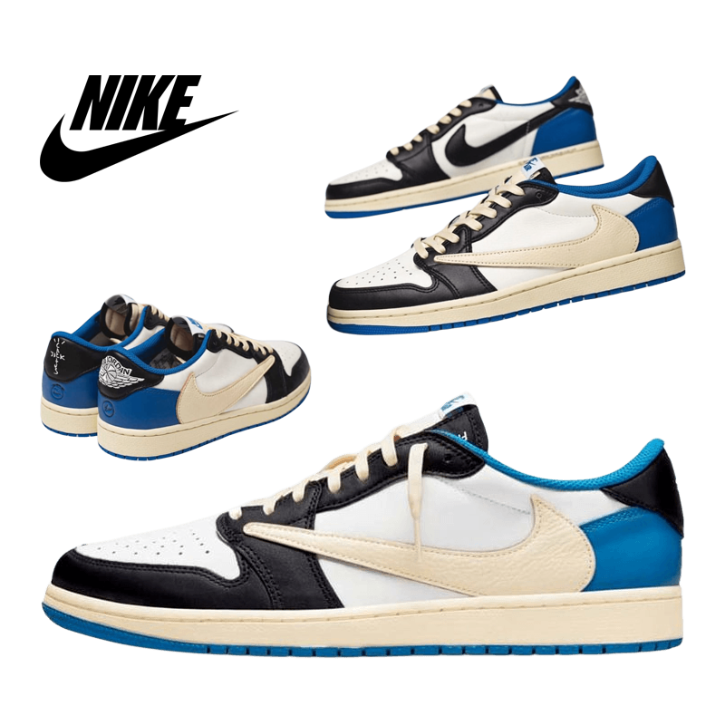 トラヴィス・スコット × フラグメント × ナイキ エアジョーダン1 ハイ&ロー OG SP "ミリタリーブルー"