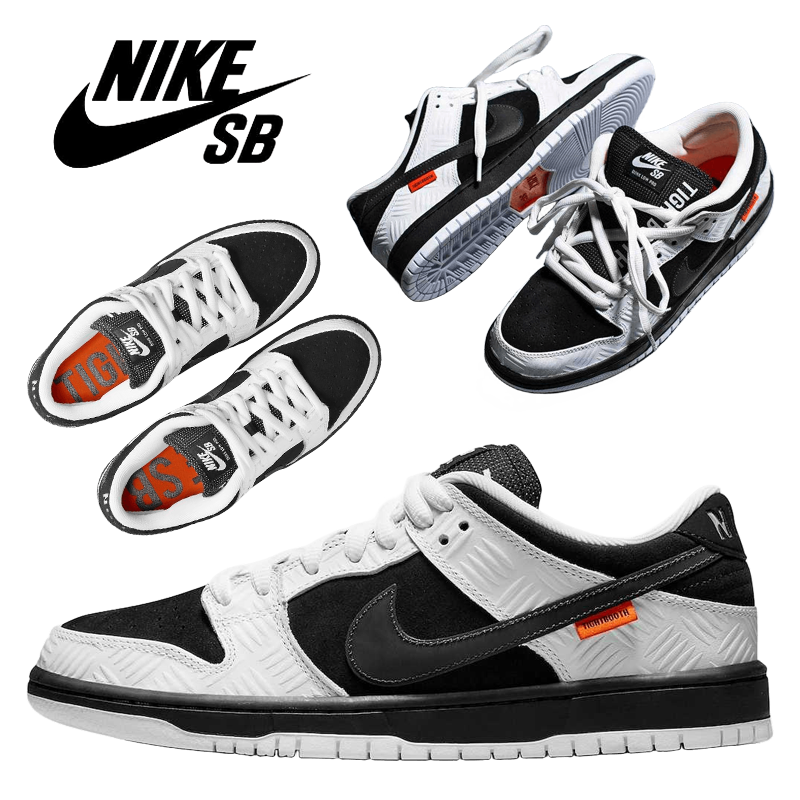 タイトブース × ナイキ SB ダンク ロー プロ QS "ブラック アンド ホワイト"