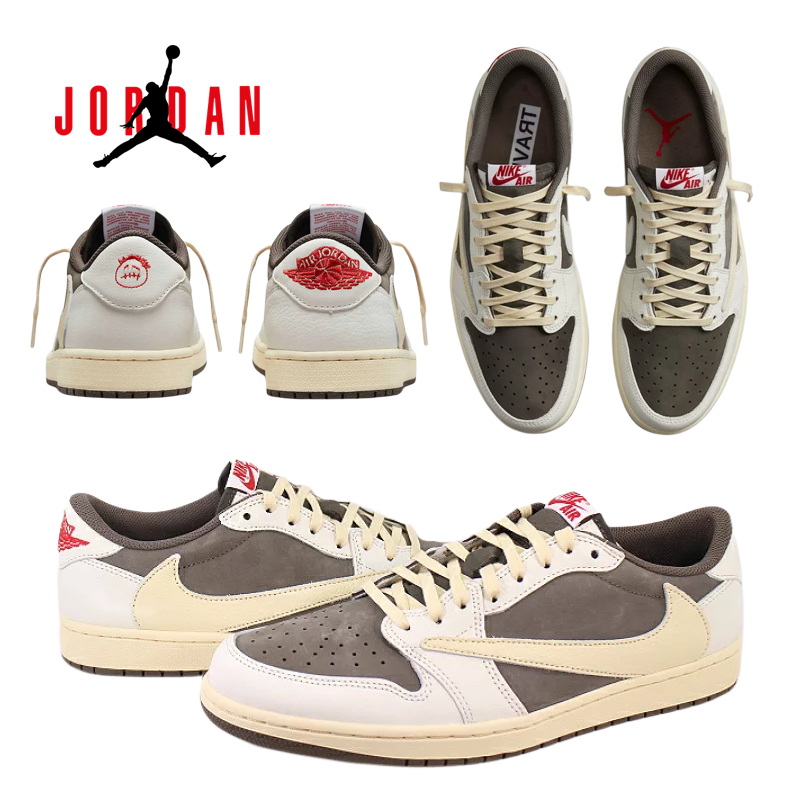 トラヴィス?スコット × ナイキ エアジョーダン1 ロー OG "リバース モカ/セイル アンド リッジロック"