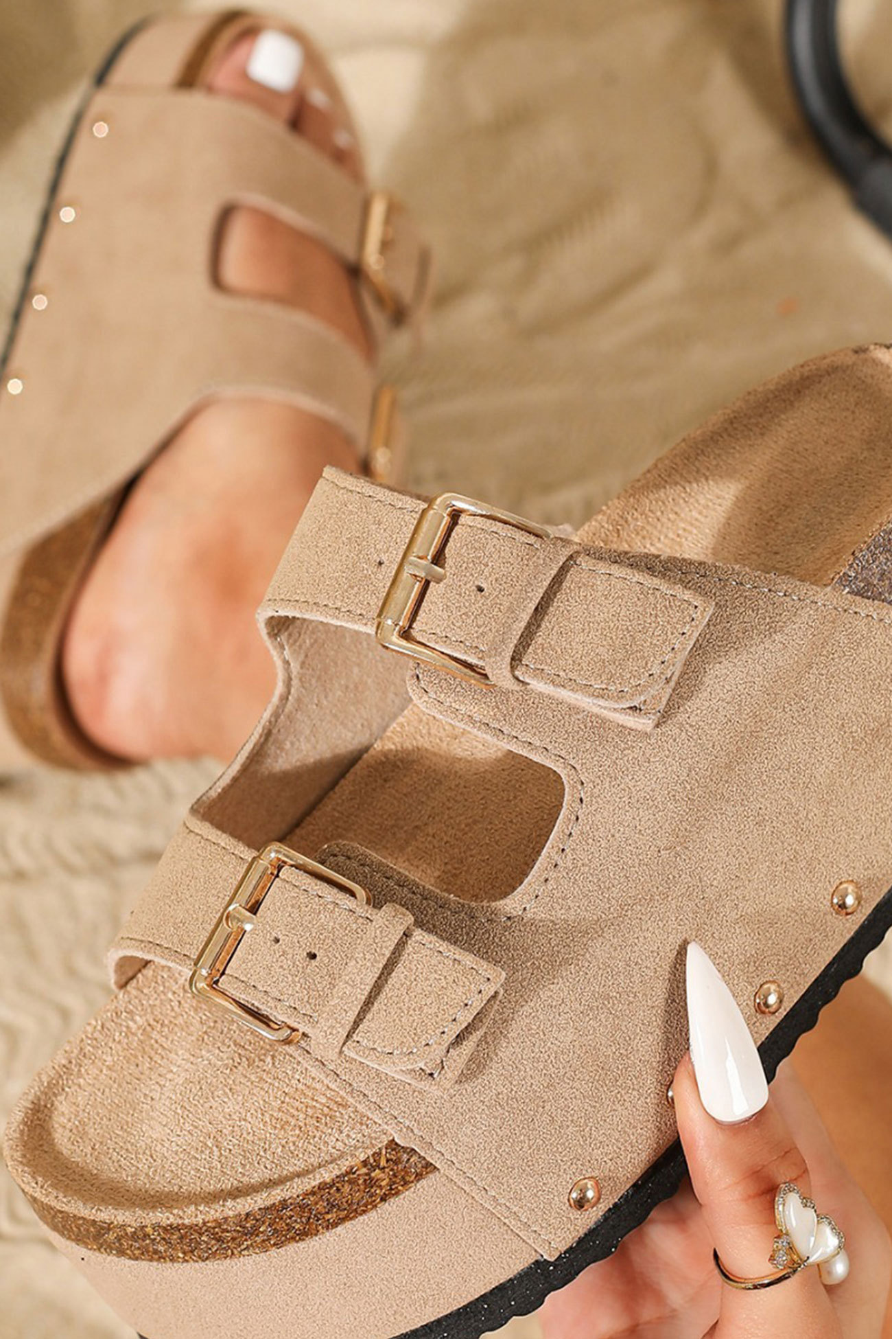 Suede Platform Sandal