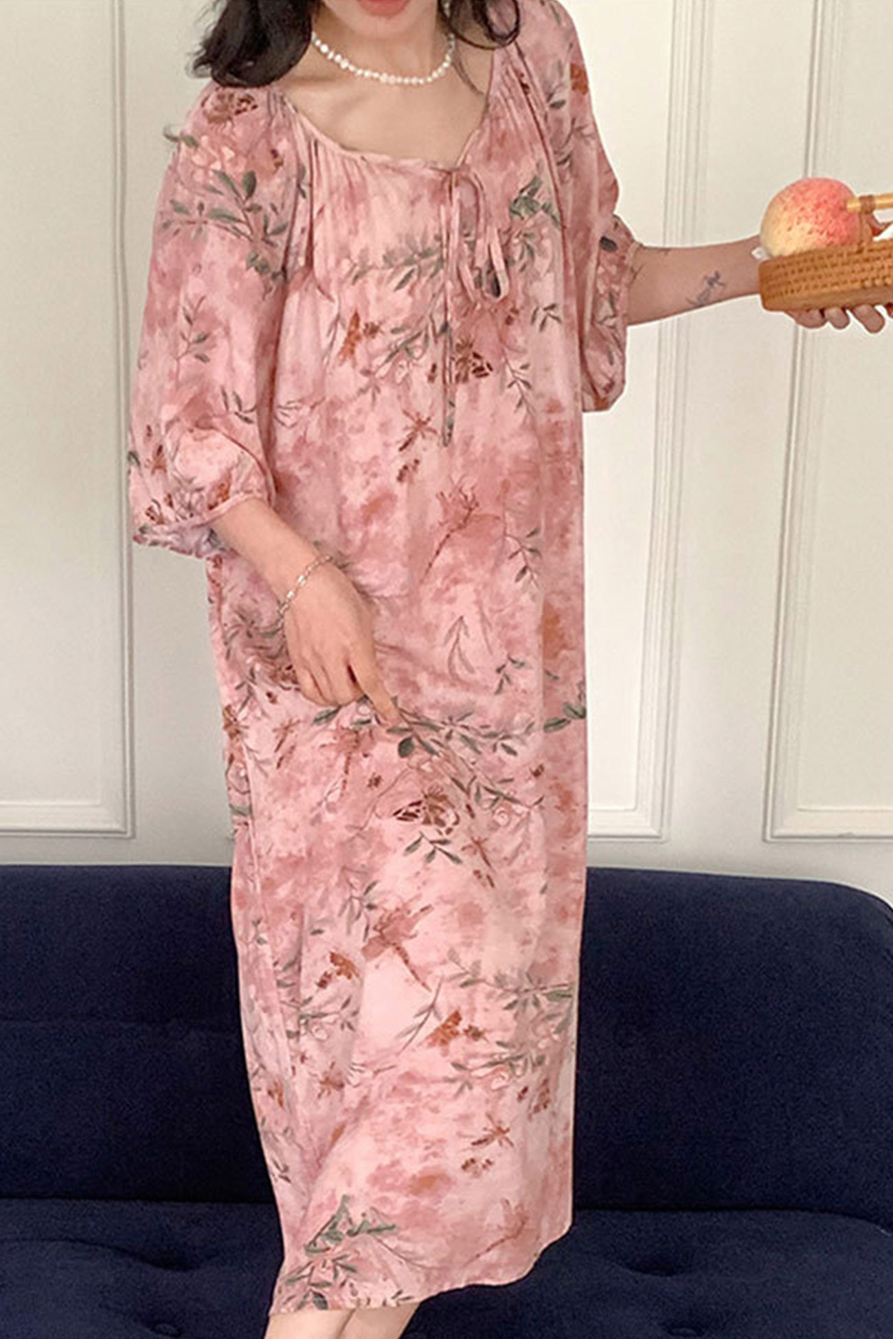 Printed Tie-up Oversize Loungewear