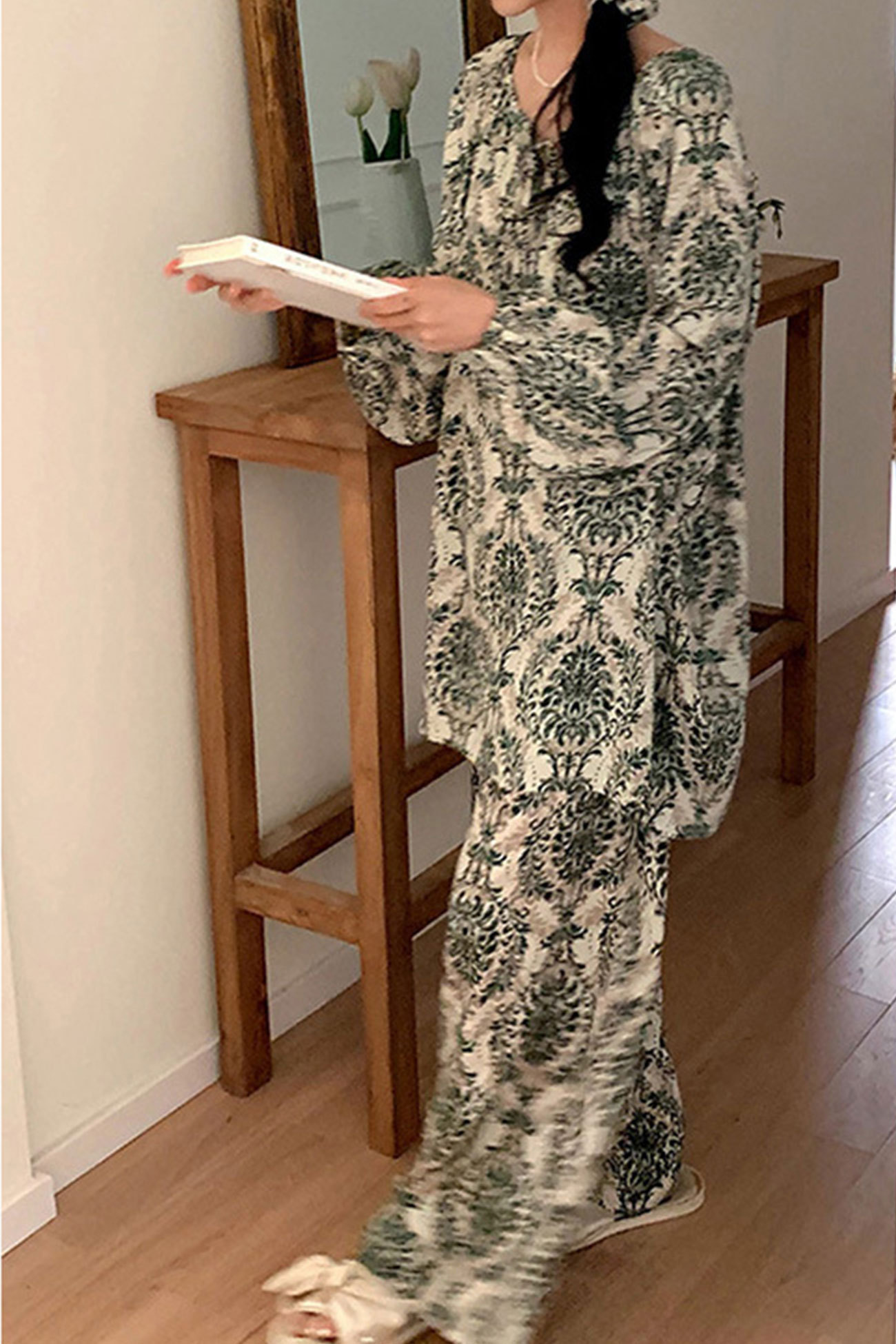 Printed Tie-up Oversize Loungewear