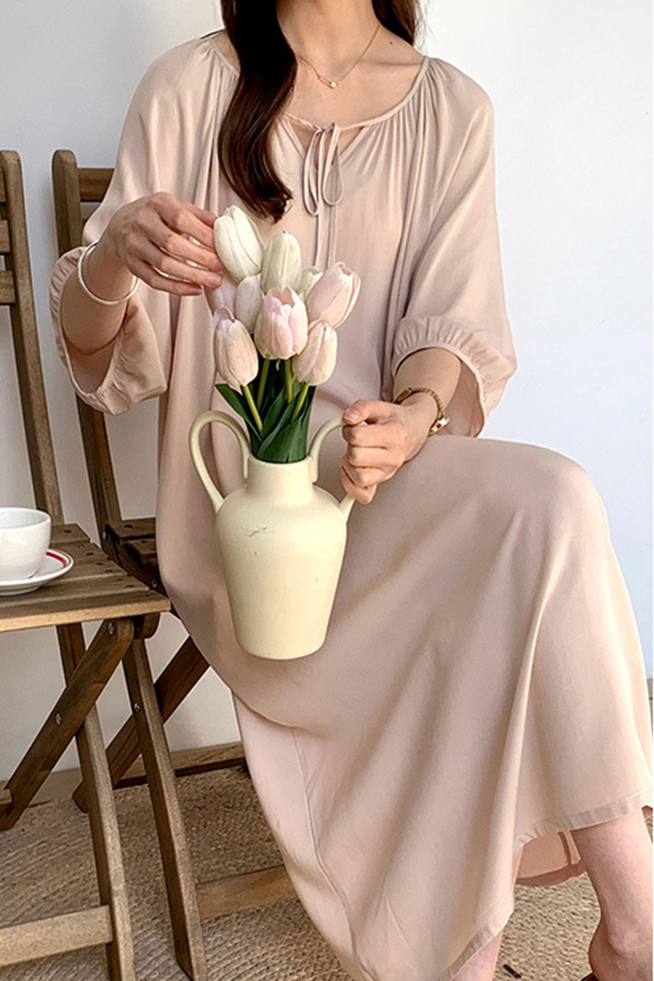 Printed Tie-up Oversize Loungewear