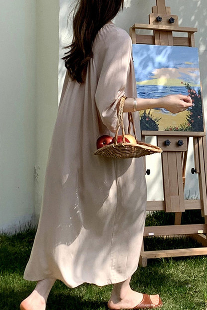 Printed Tie-up Oversize Loungewear