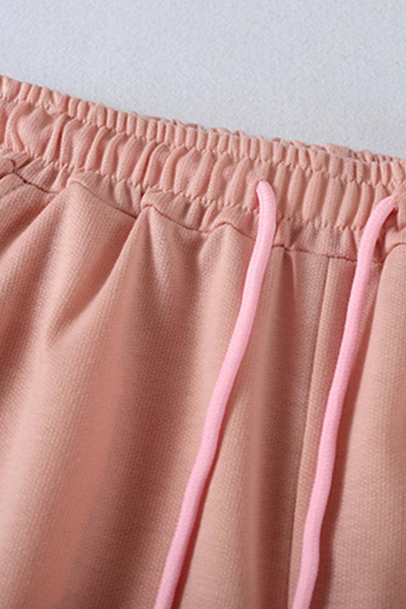 Crew Neck Sweatshirt Shorts Set