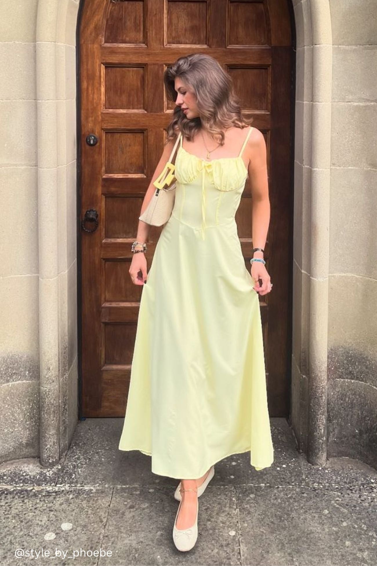 Tie-up Corset A-line Cami Dress