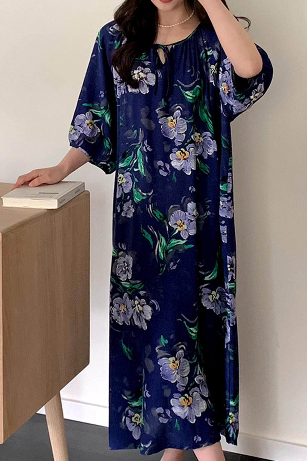 Printed Tie-up Oversize Loungewear