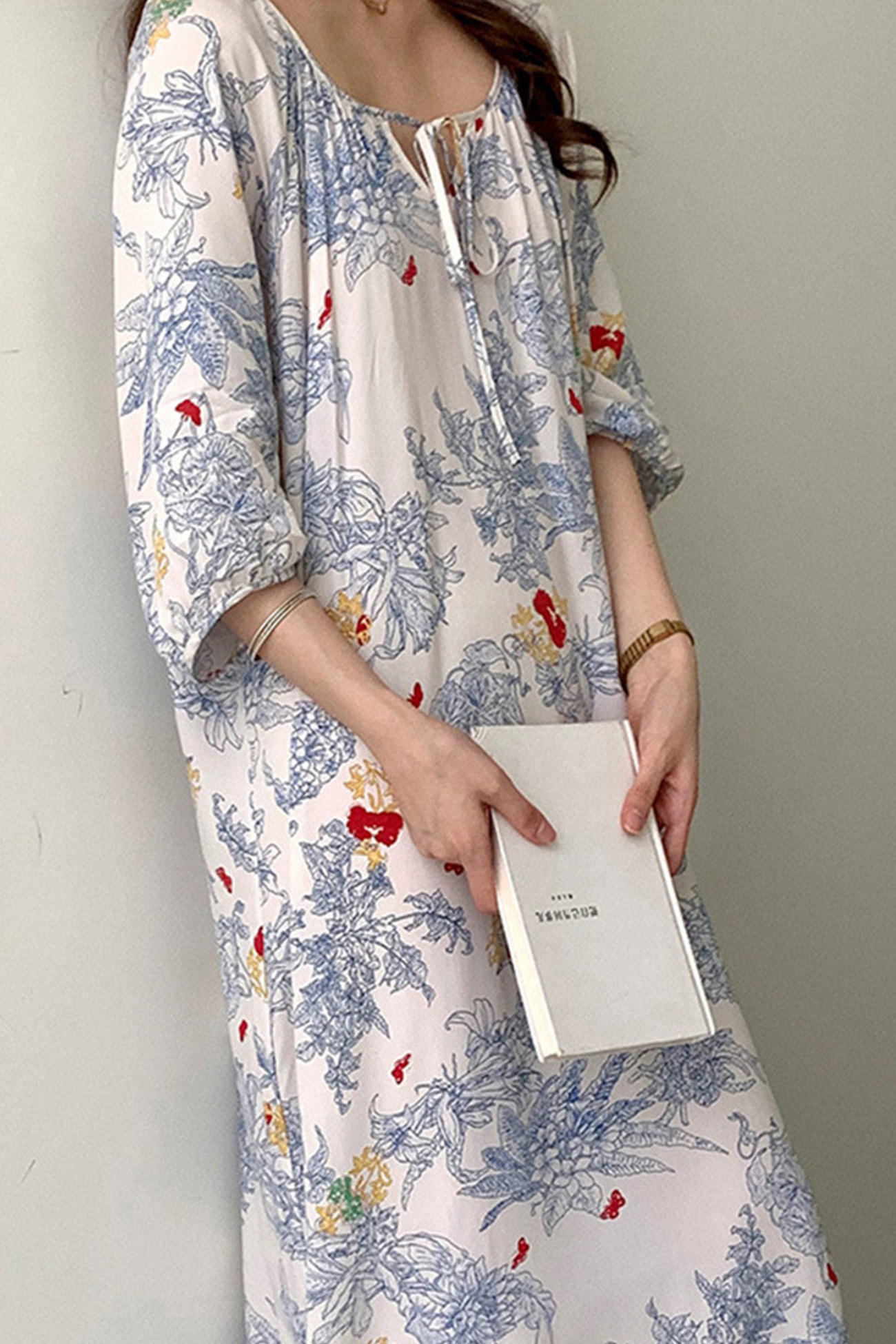 Printed Tie-up Oversize Loungewear