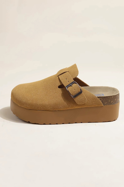 Vintage Leather Slip-on Flats