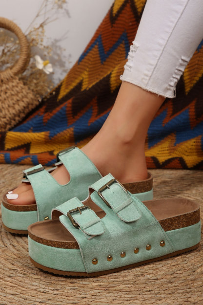 Suede Platform Sandal