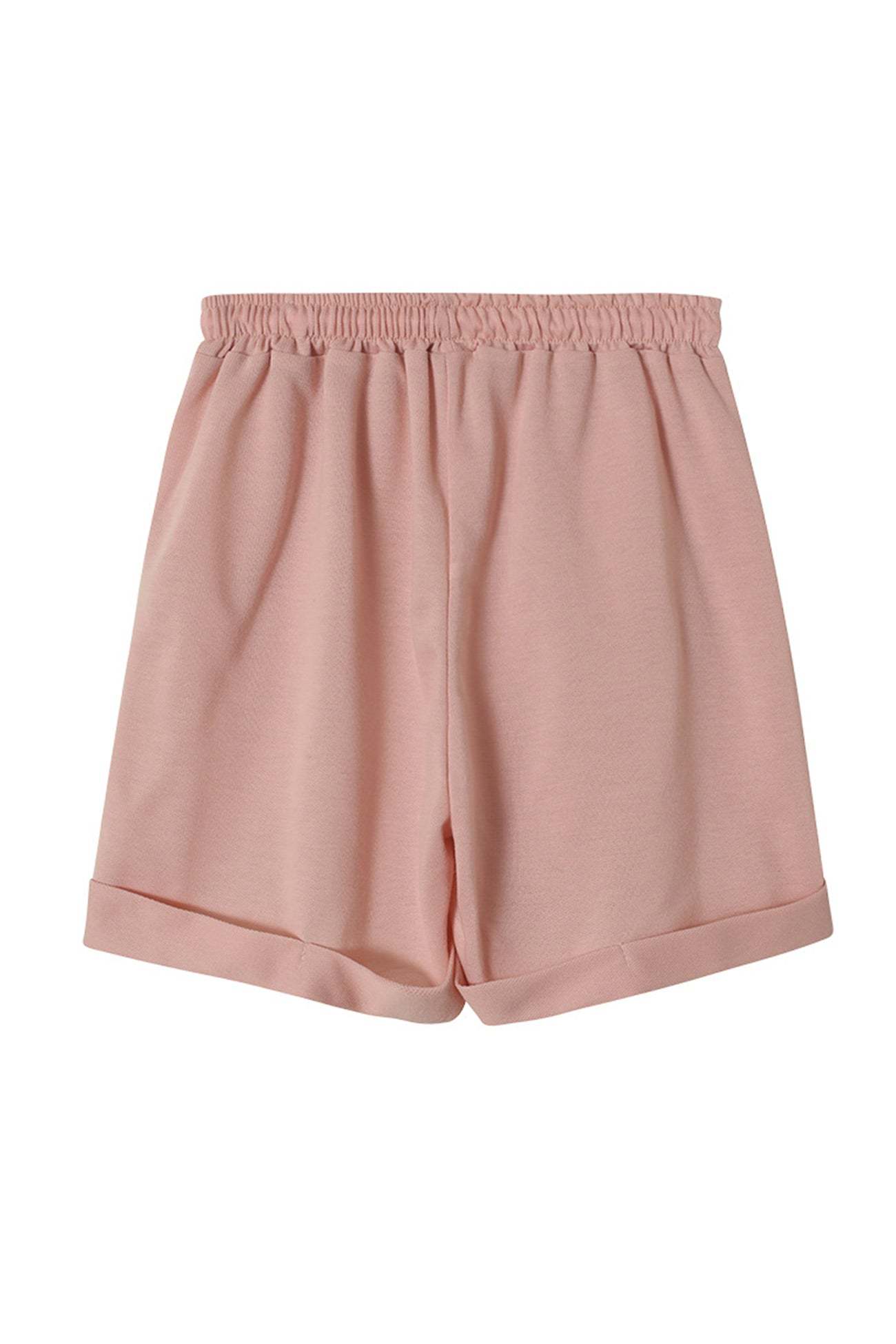 Crew Neck Sweatshirt Shorts Set