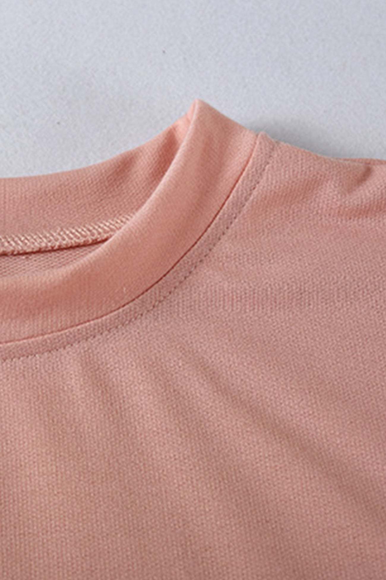 Crew Neck Sweatshirt Shorts Set