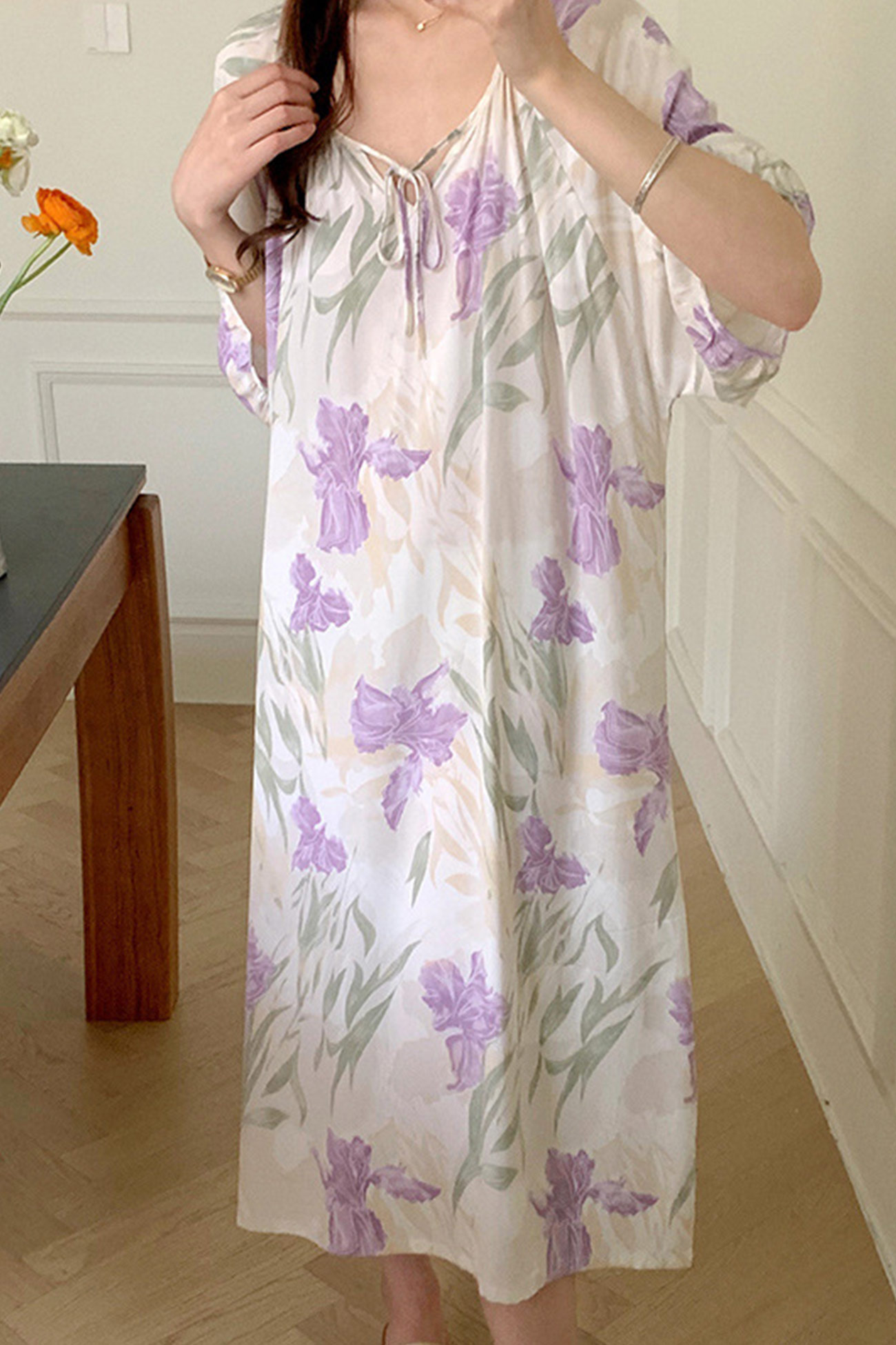 Printed Tie-up Oversize Loungewear