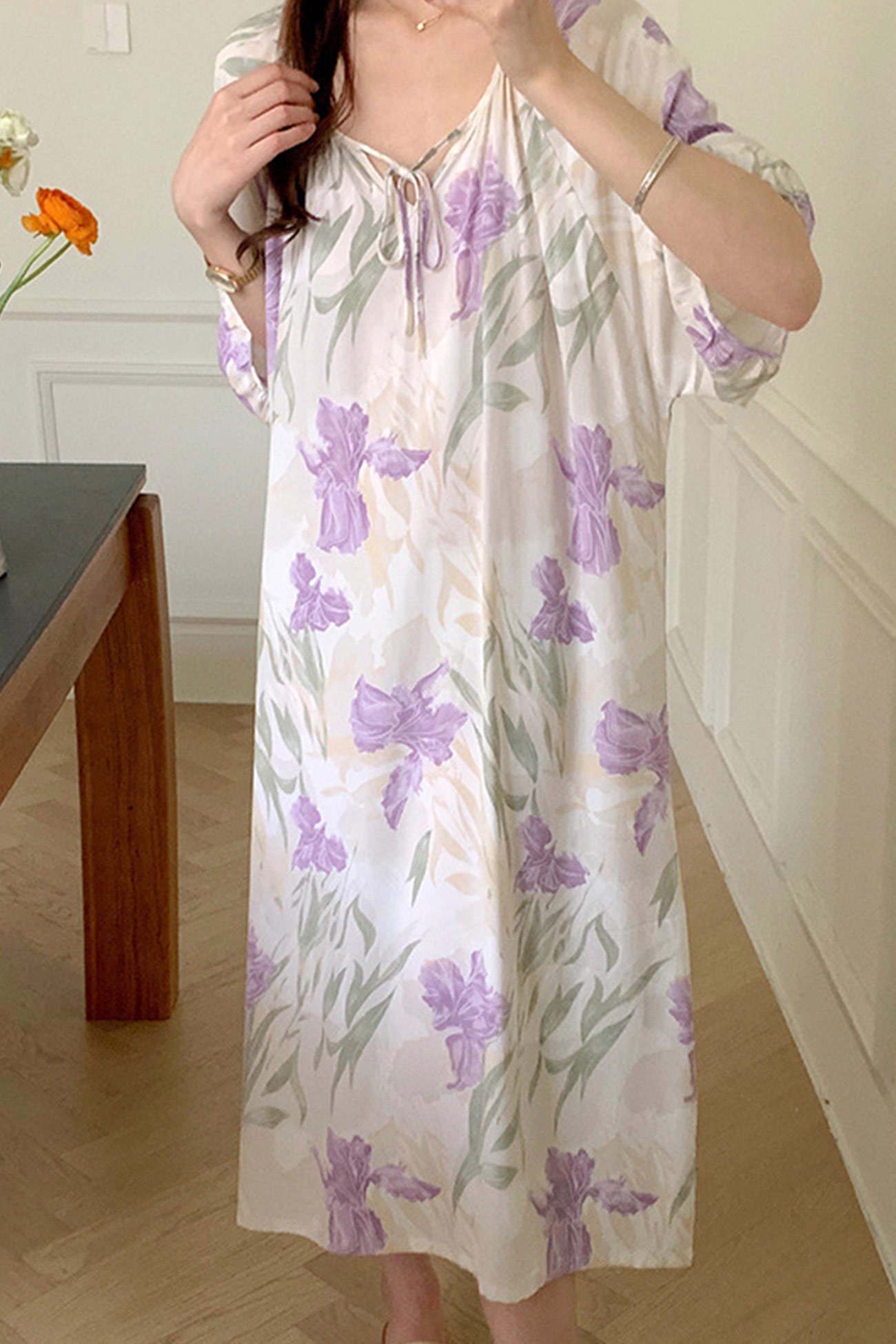 Printed Tie-up Oversize Loungewear